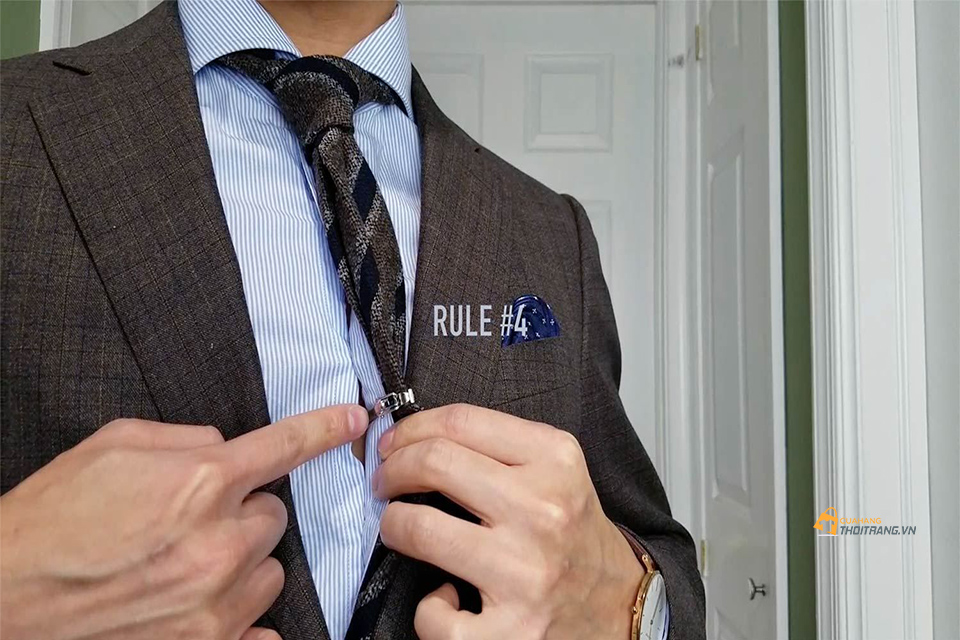 Cách cài kẹp cà vạt đẹp chuẩn